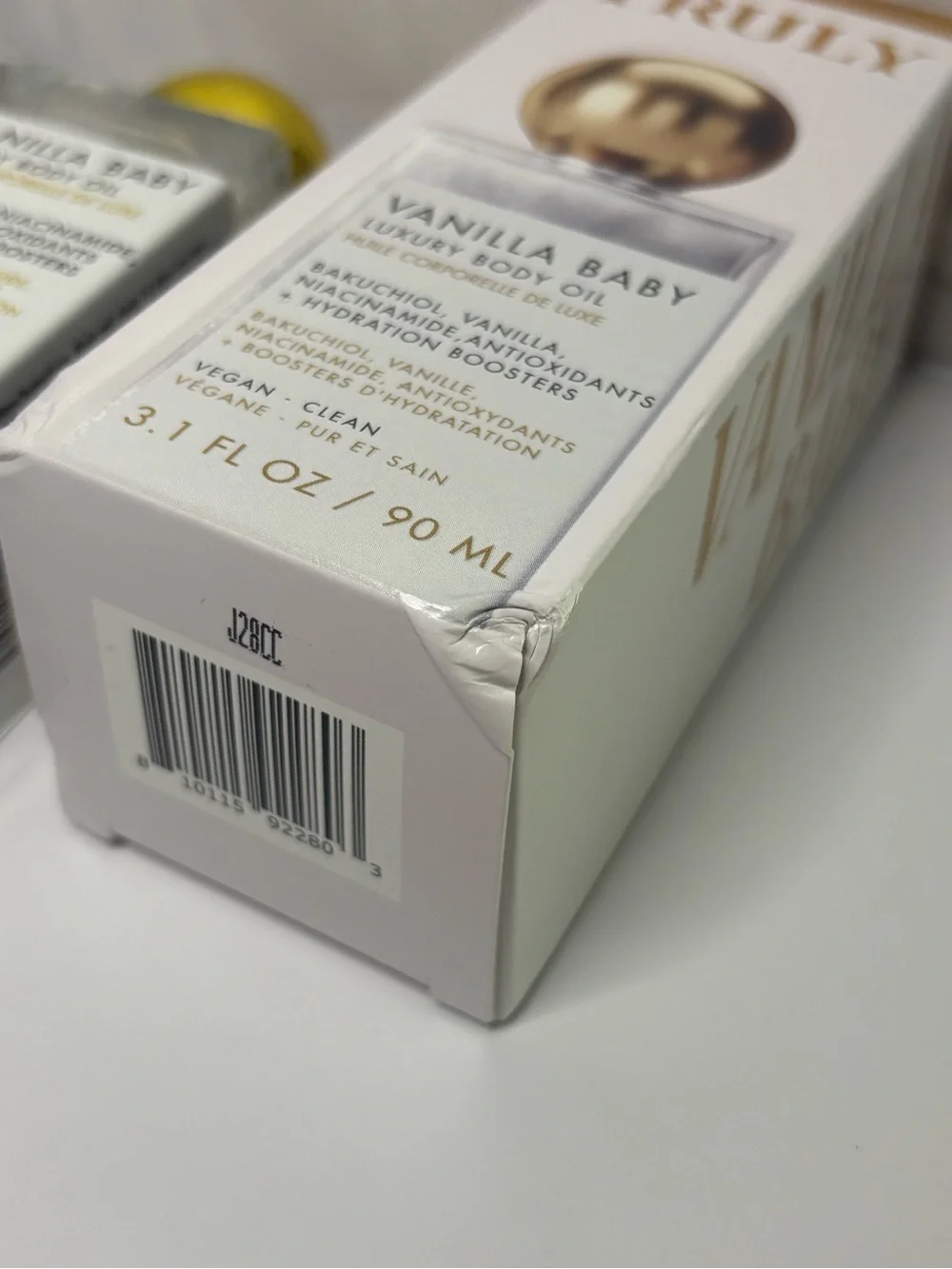 NEW/NIB Truly Vanilla Baby Luxury Body Oil 90 mL/3.1 fl oz